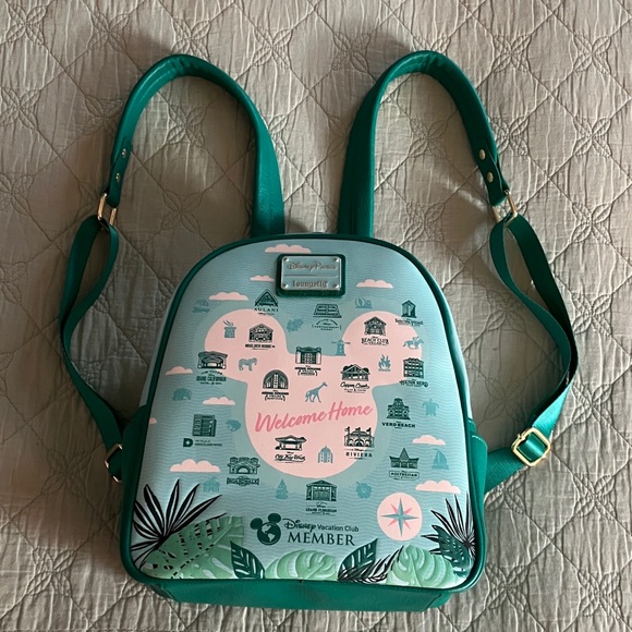 LOUNGEFLY X Disney Parks Vacation Club “Welcome Home Member” Backpack